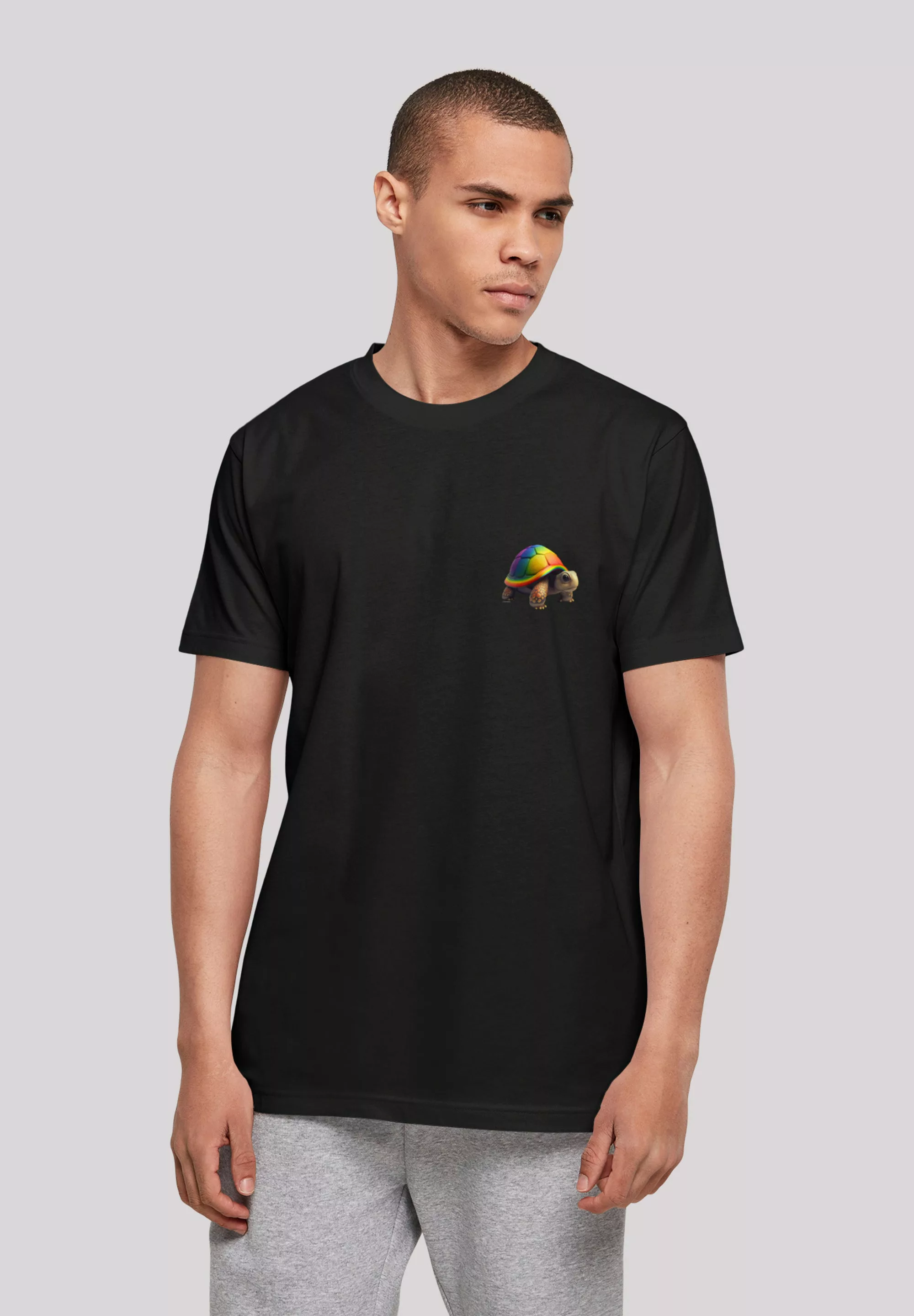 F4NT4STIC T-Shirt "Rainbow Turtle TEE UNISEX", Print günstig online kaufen