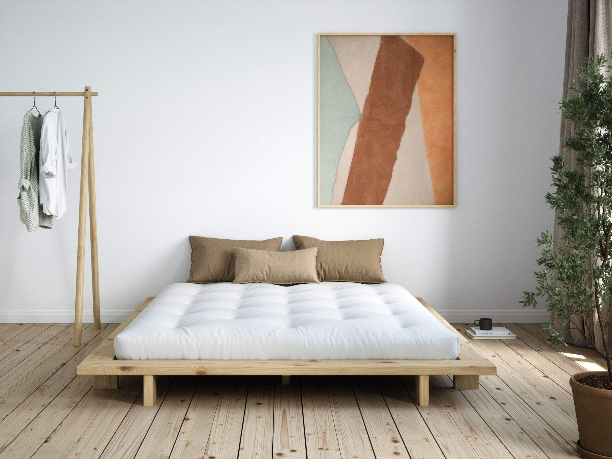 Karup Design Bettgestell "JAPAN BED Bodenbett, Holzrahmen, Futonbett, Holzb günstig online kaufen