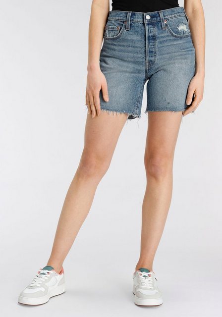 Levi's® Bermudas 501 MID THIGH SHORT mit Fransen am Saum günstig online kaufen