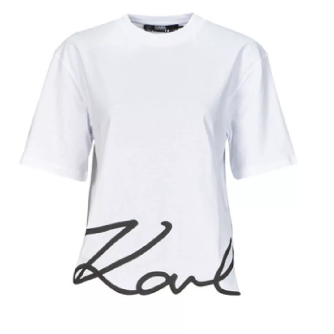 Karl Lagerfeld  T-Shirt karl signature hem t-shirt günstig online kaufen