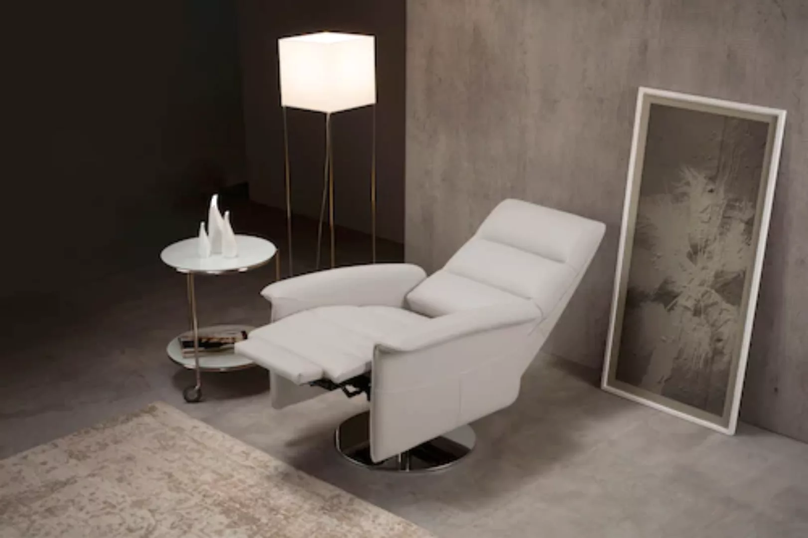 Egoitaliano Sessel »Kelly«, drehbar, manuelle Relaxfunktion mit Push-Back-M günstig online kaufen