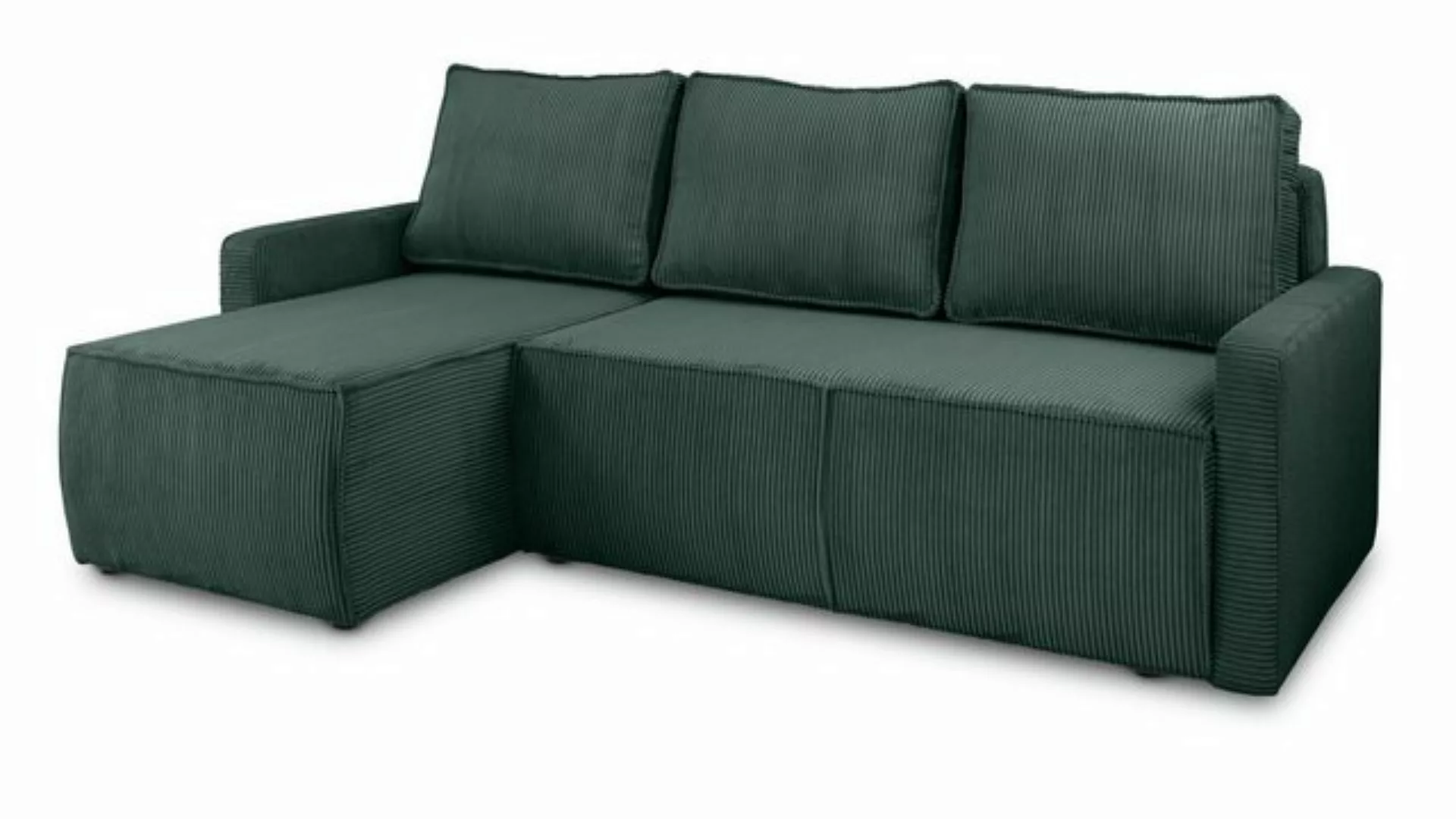 Siblo Ecksofa Belma, Modernes Ecksofa mit Bettkasten, Ecksofa mit Schlaffun günstig online kaufen