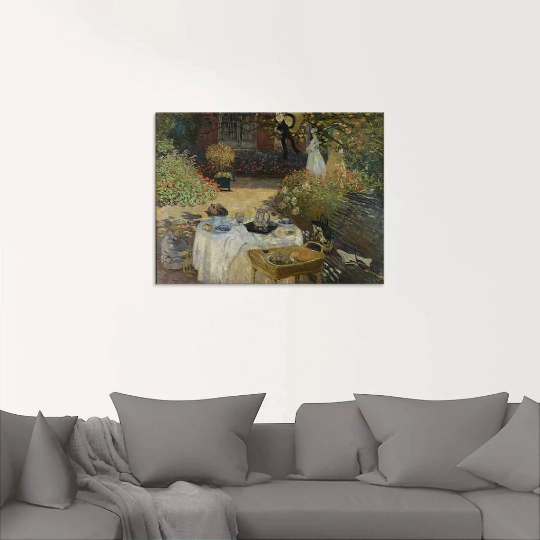 Artland Glasbild "Im Garten Claude Monets in Argenteuil", Garten, (1 St.), günstig online kaufen