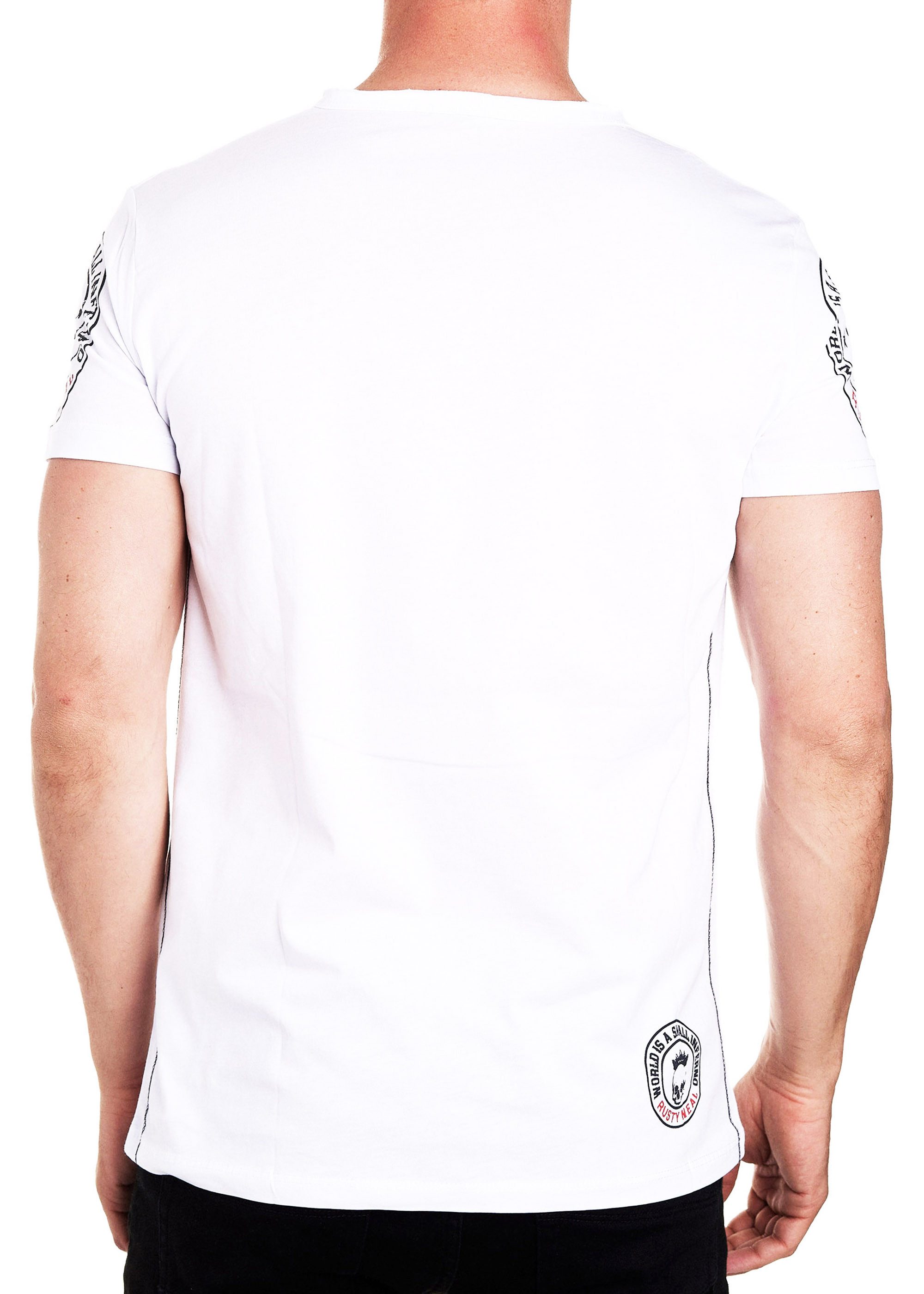 R-NEAL T-Shirt T-Shirt Washed Streetwear Printed günstig online kaufen