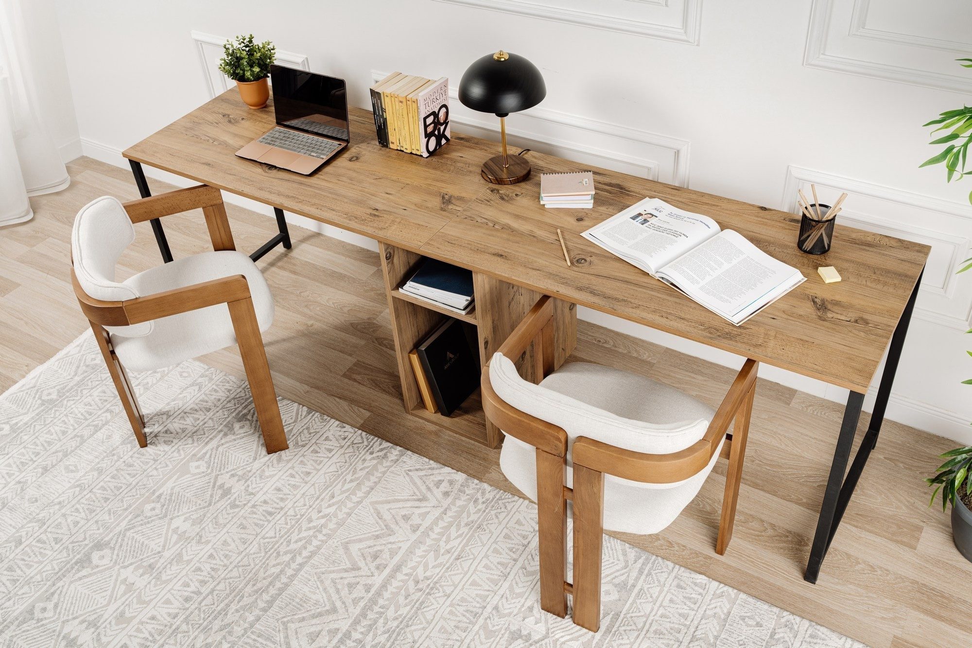 Skye Decor Doppelschreibtisch 100% MELAMINE COATED günstig online kaufen