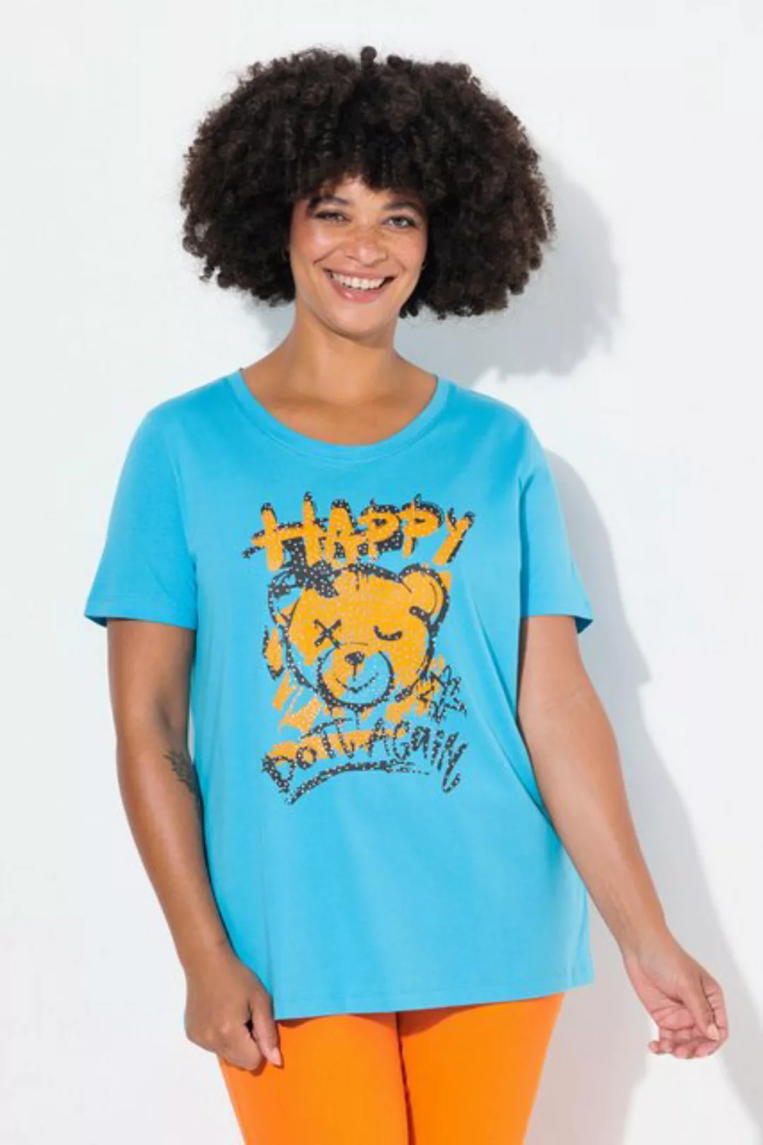 Angel of Style Rundhalsshirt T-Shirt Boxy Fit Teddy-Motiv günstig online kaufen