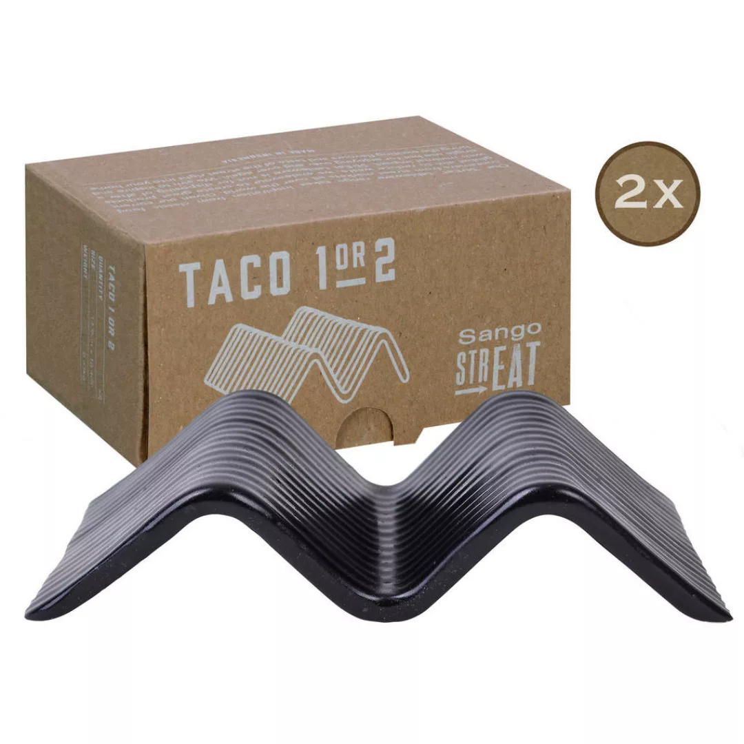 CreaTable Servierset Streat Taco Stand 1 schwarz Steinzeug B/L: ca. 10,5x14 günstig online kaufen