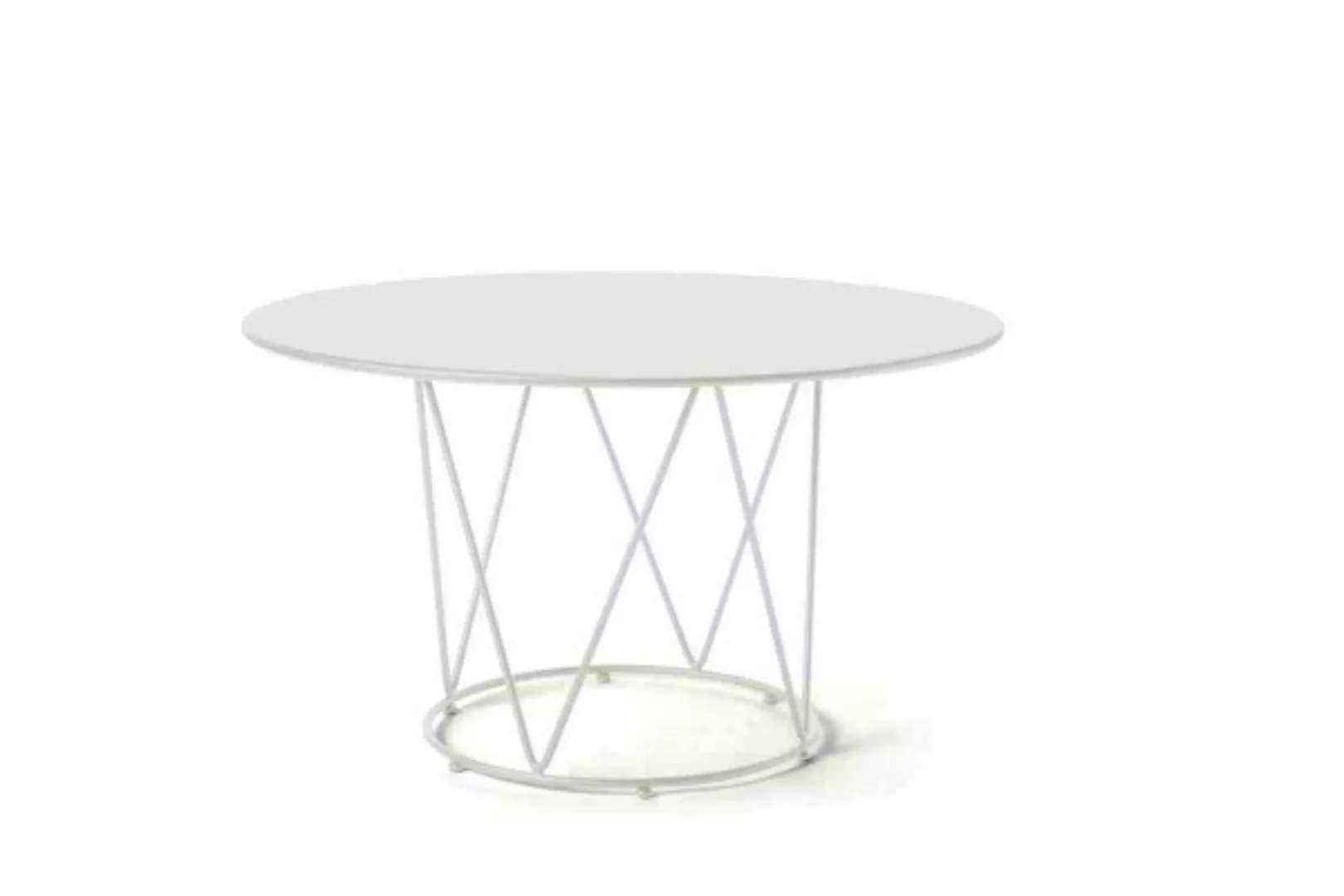 Outdoor Tisch Daisy Ø 130 cm wei? BCU günstig online kaufen