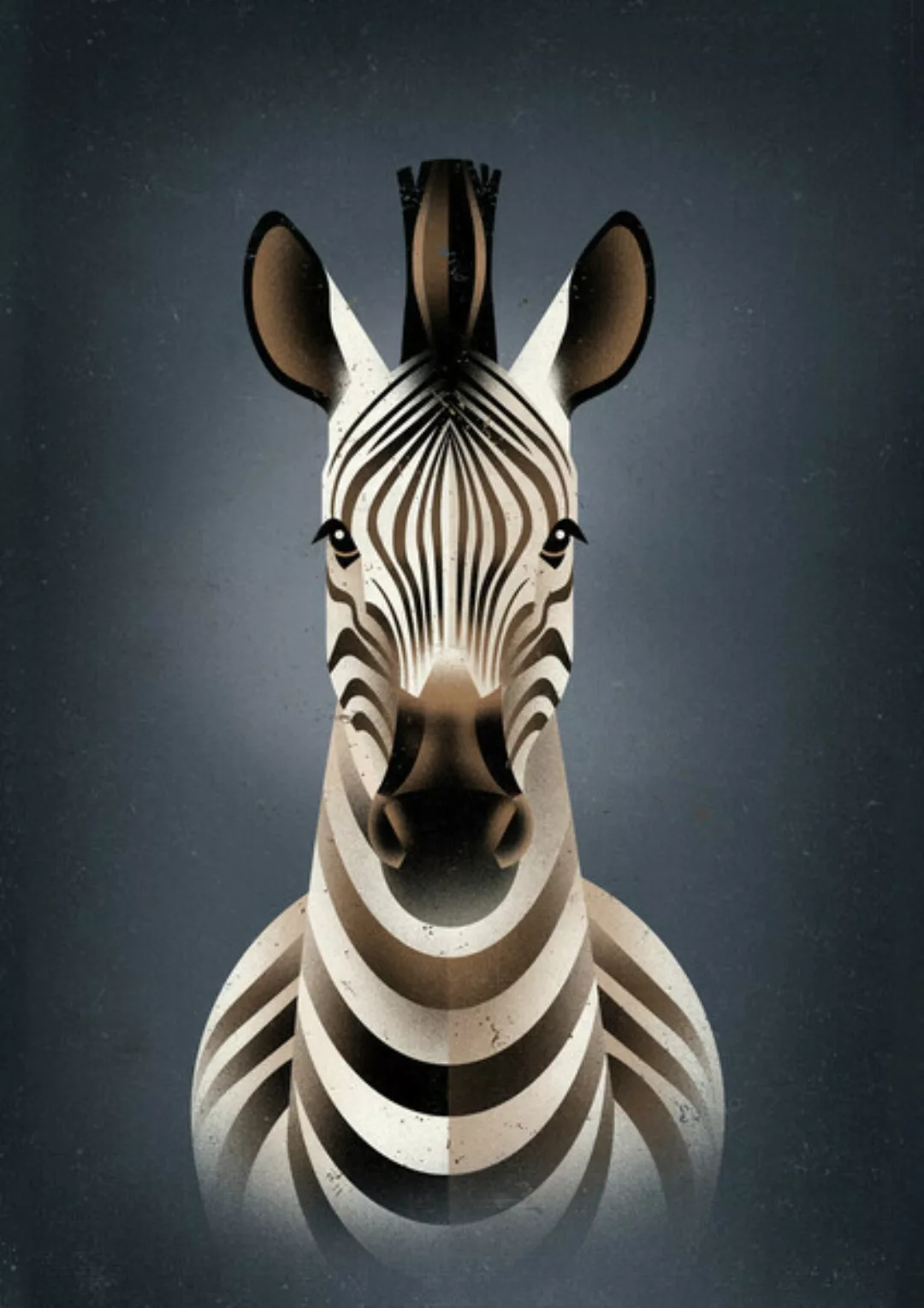 Poster / Leinwandbild - Zebra günstig online kaufen