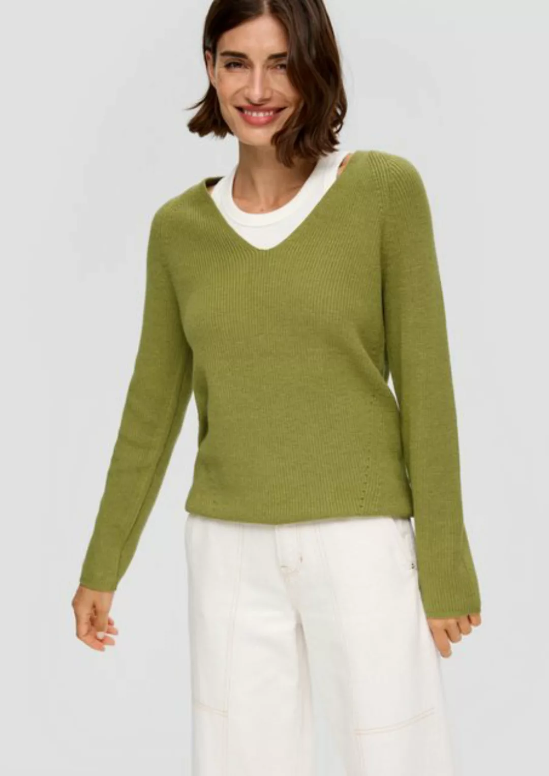 s.Oliver Strickpullover mit Raglan Ärmeln günstig online kaufen