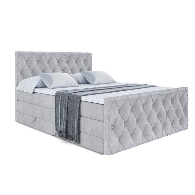 ALTDECOR Boxspringbett AMAY KING (Multipocket-Matratze H4 und H3 Matratze B günstig online kaufen