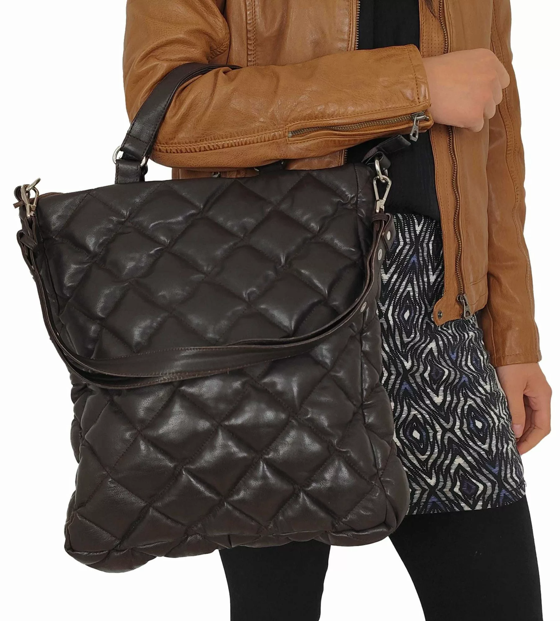Lederjacken24 Handtasche Enja, Damen Lederhandtasche Handtasche günstig online kaufen