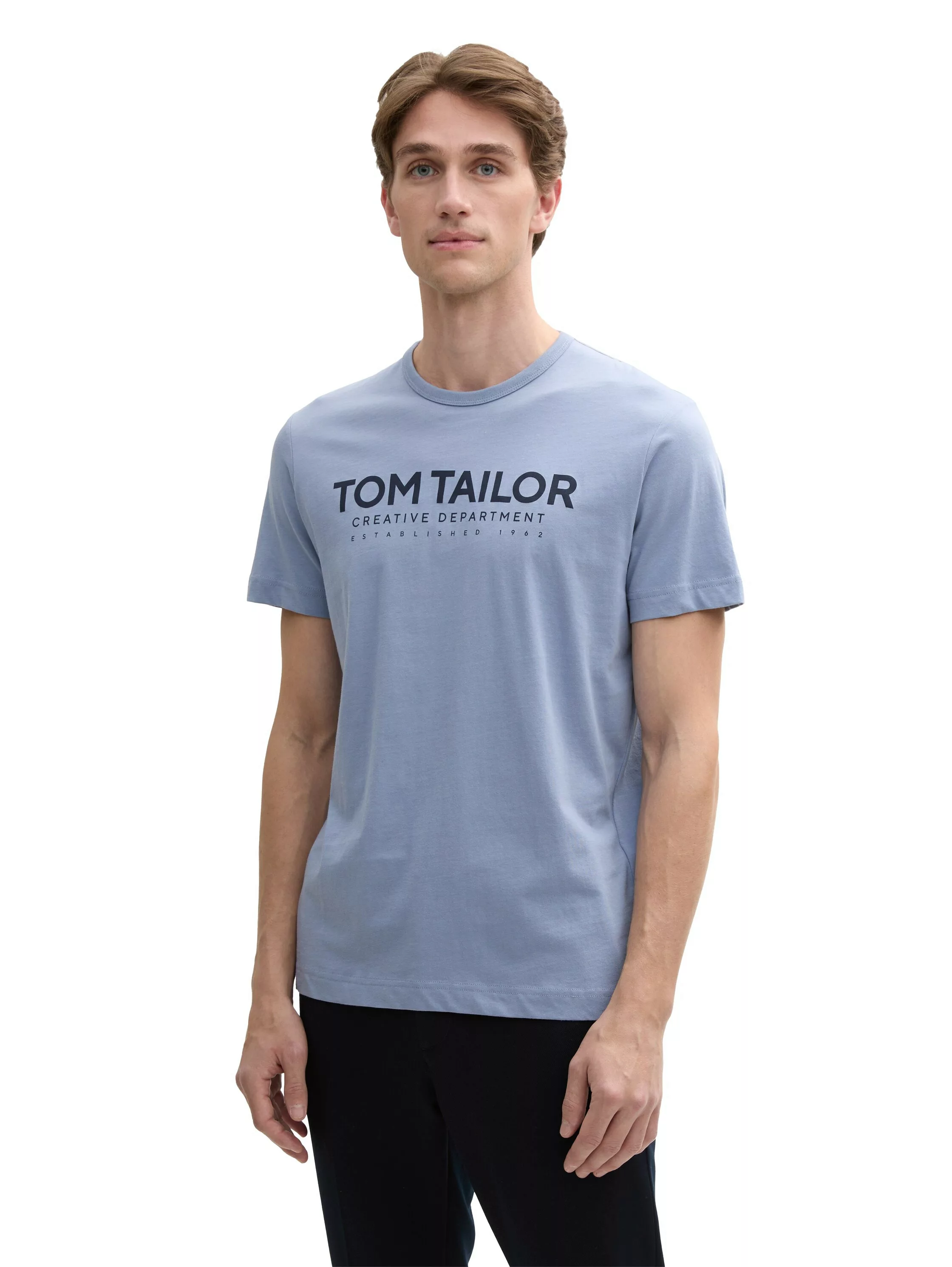 TOM TAILOR Rundhalsshirt, mit Logoprint günstig online kaufen