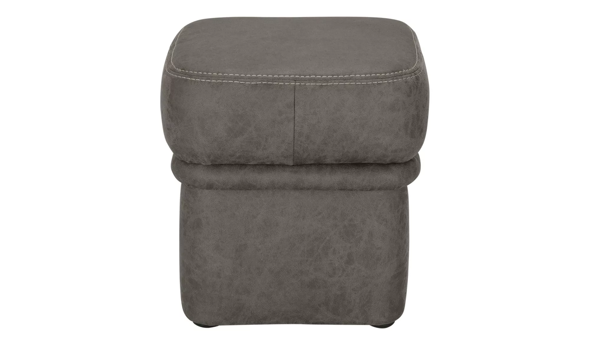 Hocker  Lech ¦ grau ¦ Maße (cm): B: 40 H: 46 T: 40.0 Polstermöbel > Hocker günstig online kaufen