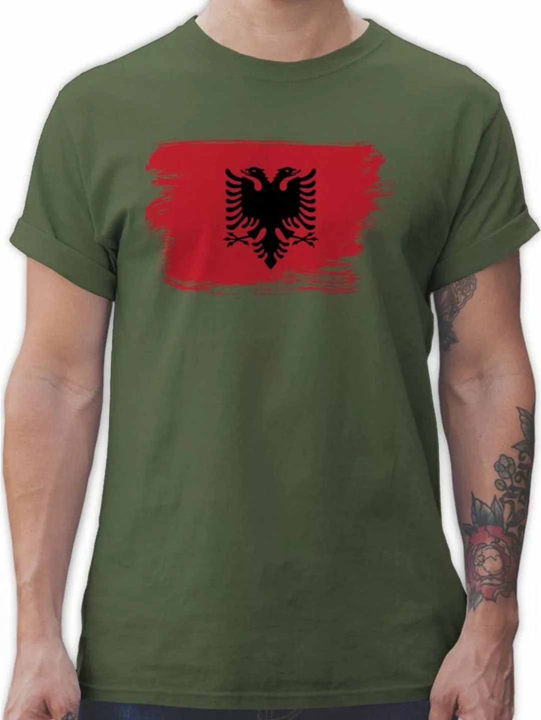 Shirtracer T-Shirt Albanien Albanija 2024 Fussball EM Fanartikel günstig online kaufen