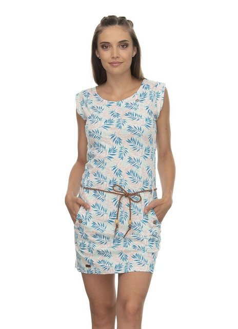 Ragwear Sommerkleid Kleid Ragwear Tag Leaves Gürtel in Taillenhöhe günstig online kaufen