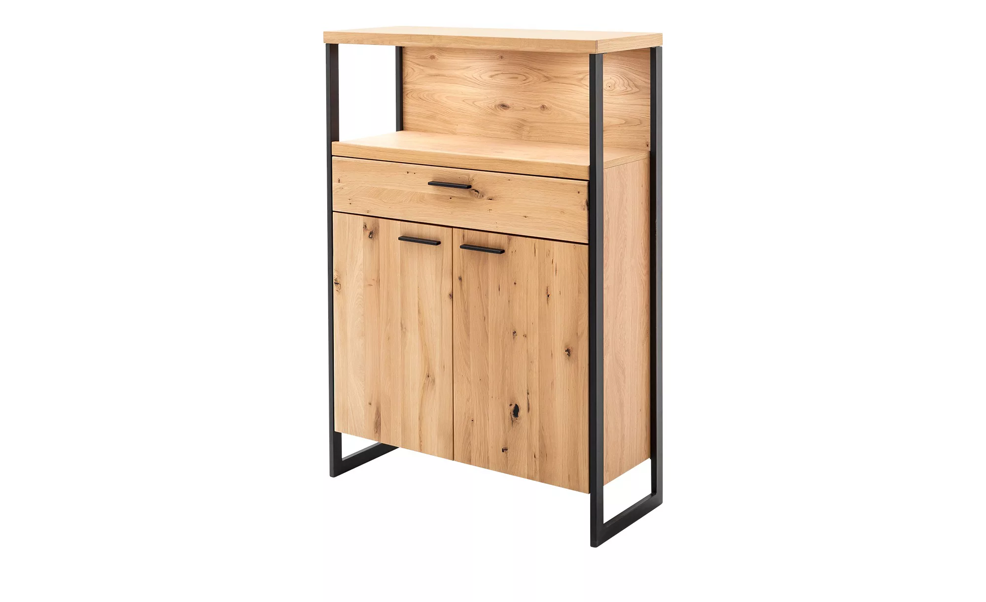 MCA furniture Vitrine Highboard Salerno, Balkeneiche / Eiche Bianco, LED Be günstig online kaufen