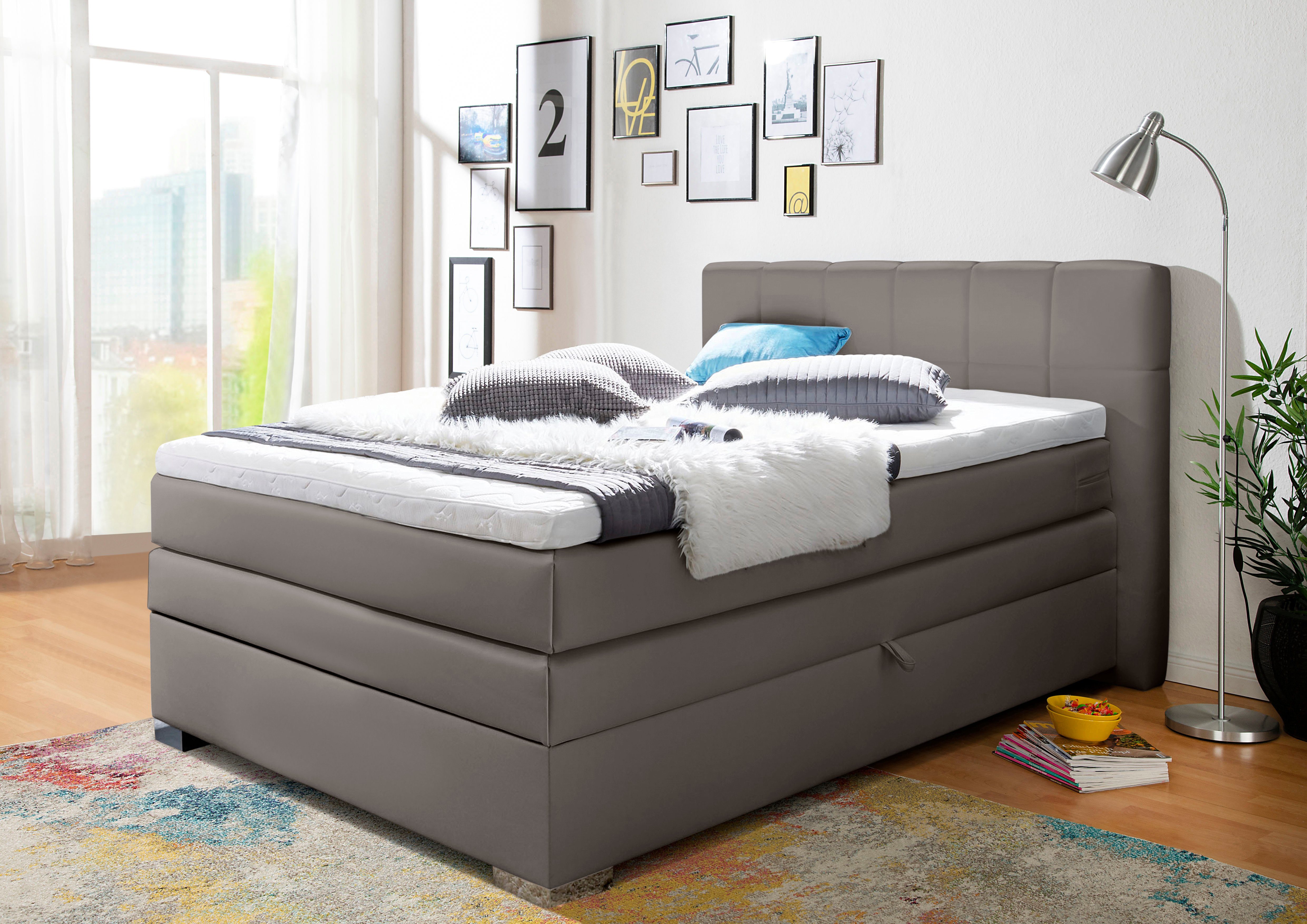 INOSIGN Boxspringbett "Airdrie", inkl. Bettkasten und Topper günstig online kaufen