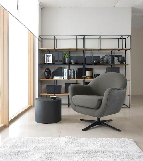 TRENDMANUFAKTUR Drehsessel "Mira, Loungesessel", in zeitlosem, modernen Sti günstig online kaufen