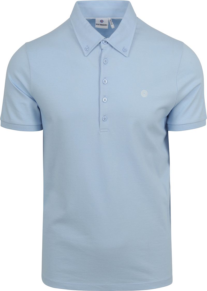 Blue Industry Piqué Poloshirt Hellblau  - Größe XXL günstig online kaufen