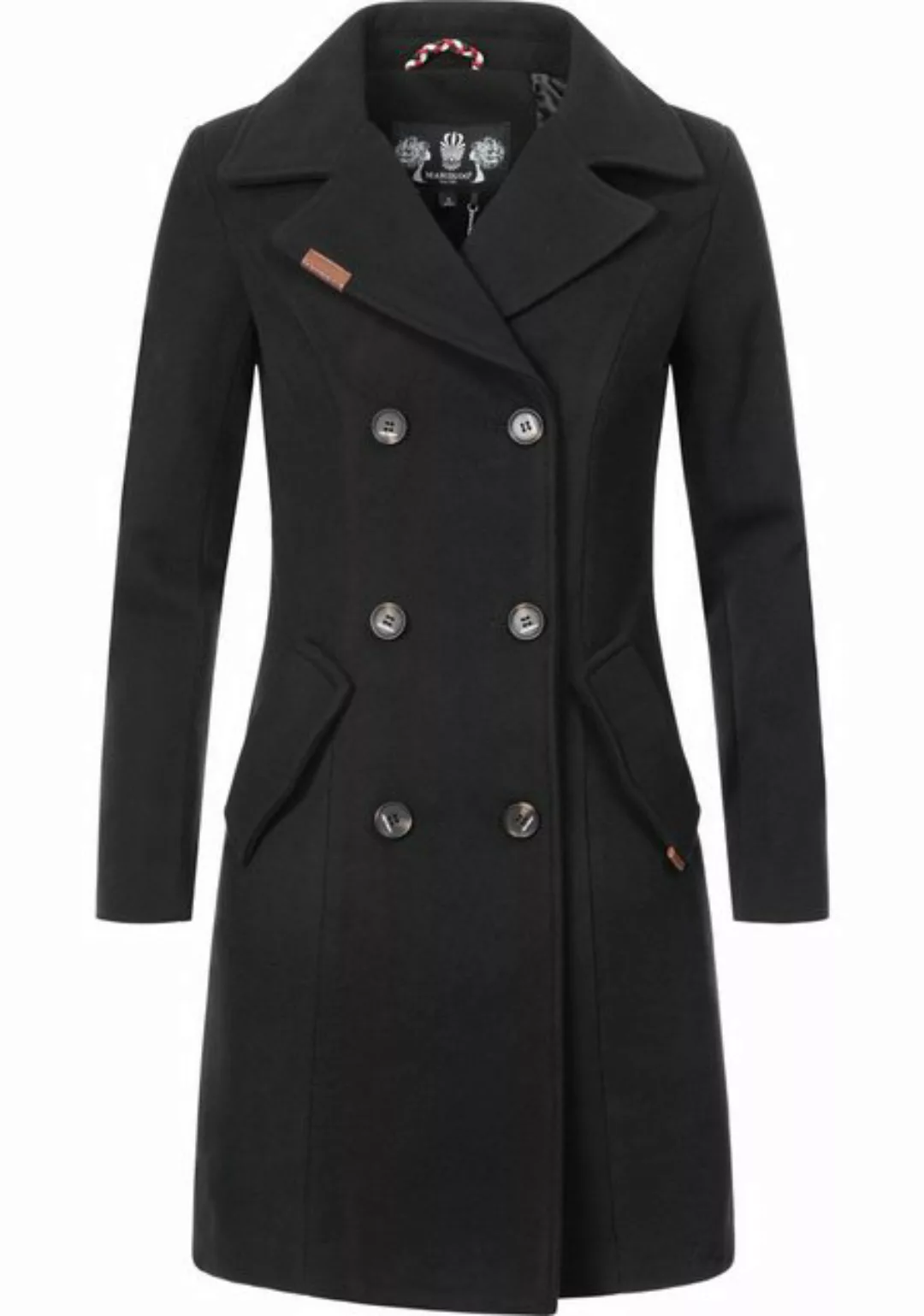 Marikoo Wintermantel "Nanakoo", edler Damen Trenchcoat in Wollmantel-Optik günstig online kaufen