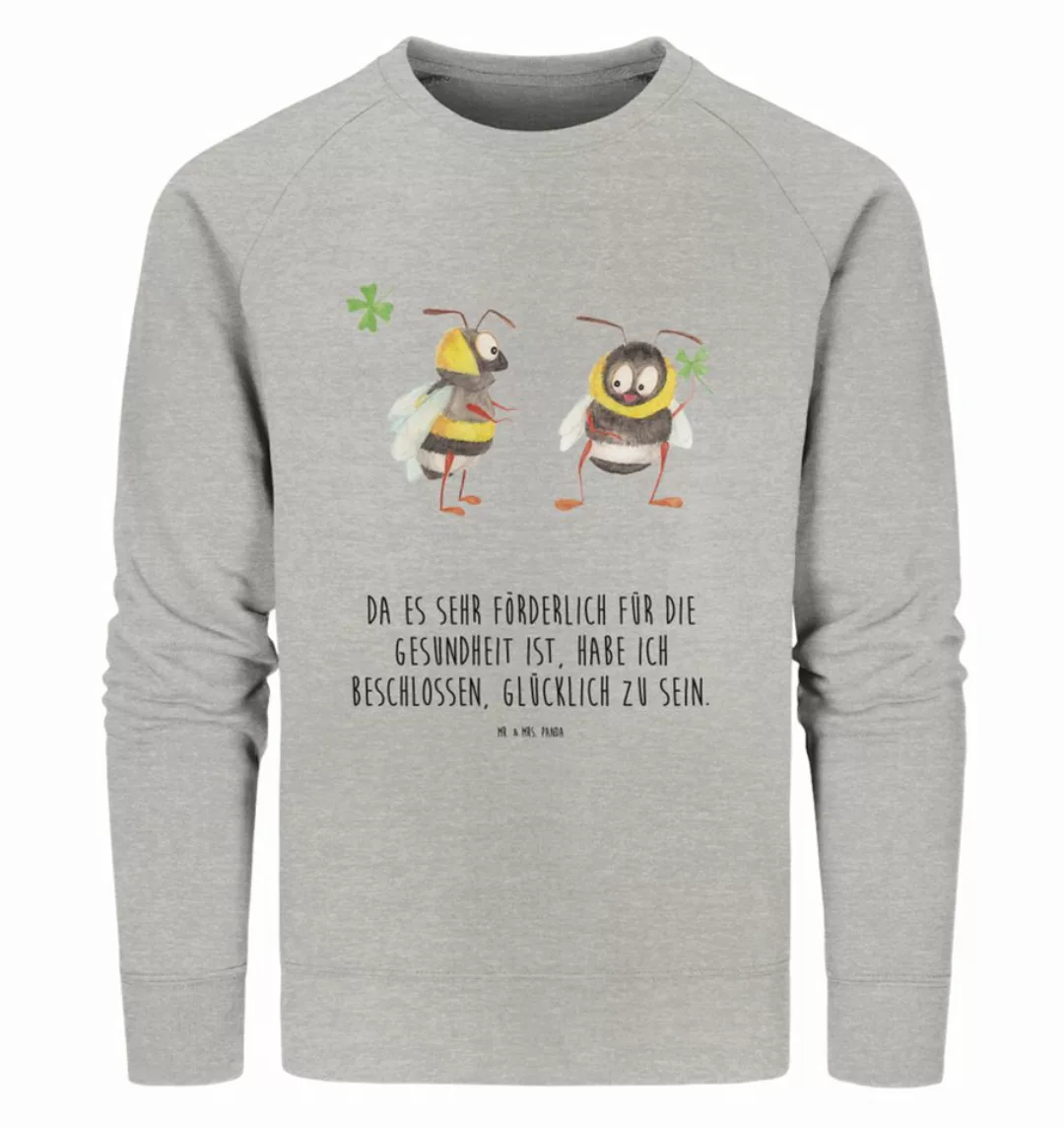 Mr. & Mrs. Panda Longpullover Hummeln Kleeblatt Größe M - Heather Grey - Ge günstig online kaufen