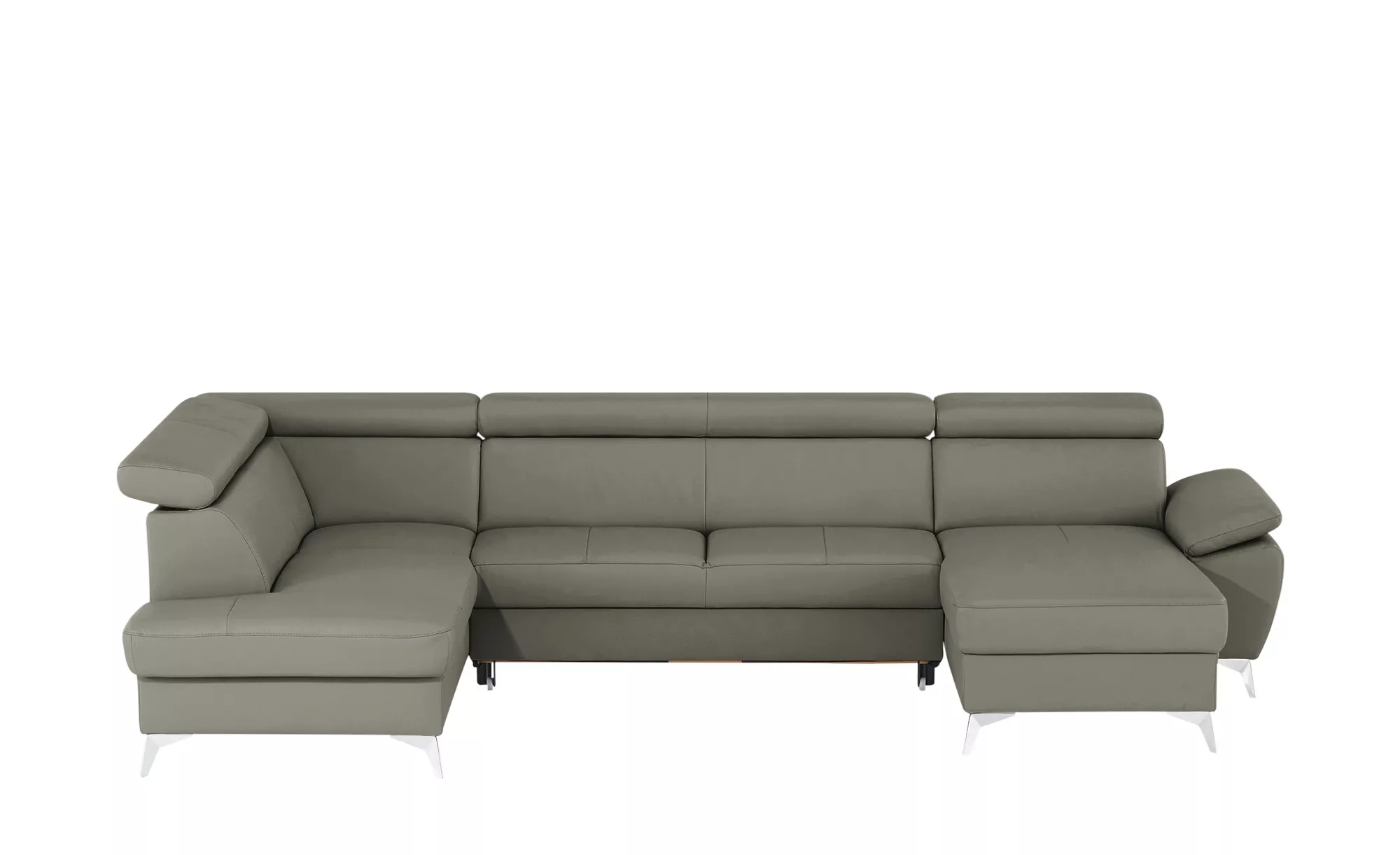 uno Wohnlandschaft  Apollo - grau - Polstermöbel > Sofas > Ledersofas - Möb günstig online kaufen