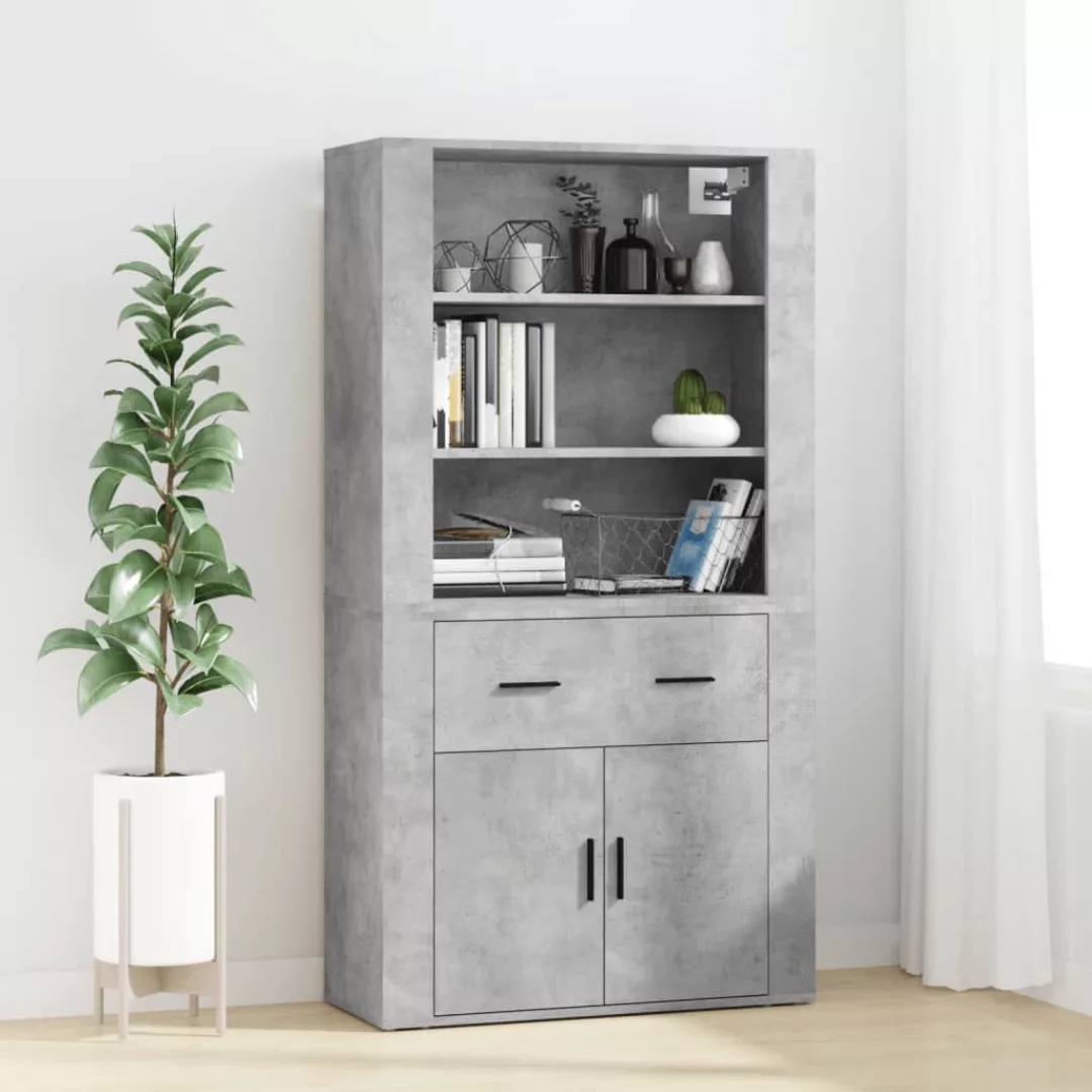 Vidaxl Highboard Betongrau Holzwerkstoff günstig online kaufen