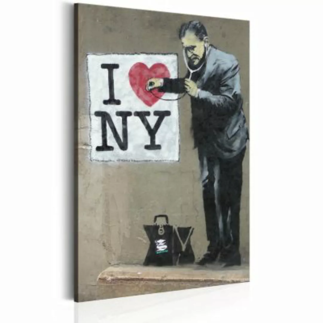 artgeist Wandbild I Love New York by Banksy mehrfarbig Gr. 40 x 60 günstig online kaufen