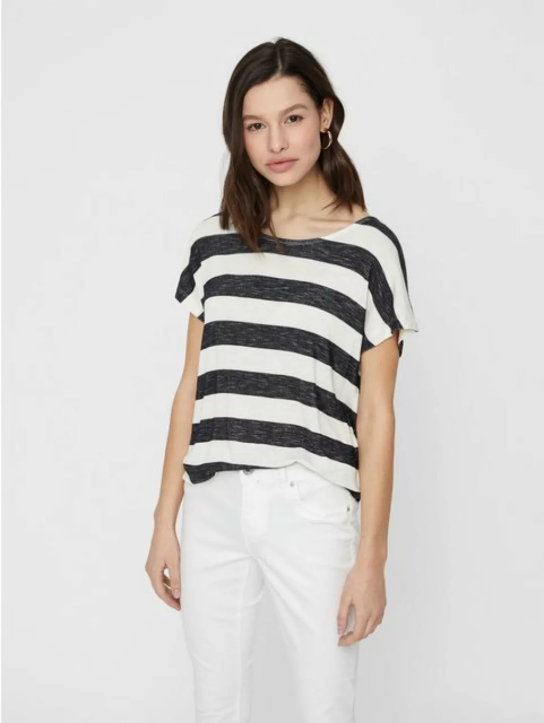 Vero Moda Damen T-Shirt VMWIDE STRIPE S/L günstig online kaufen