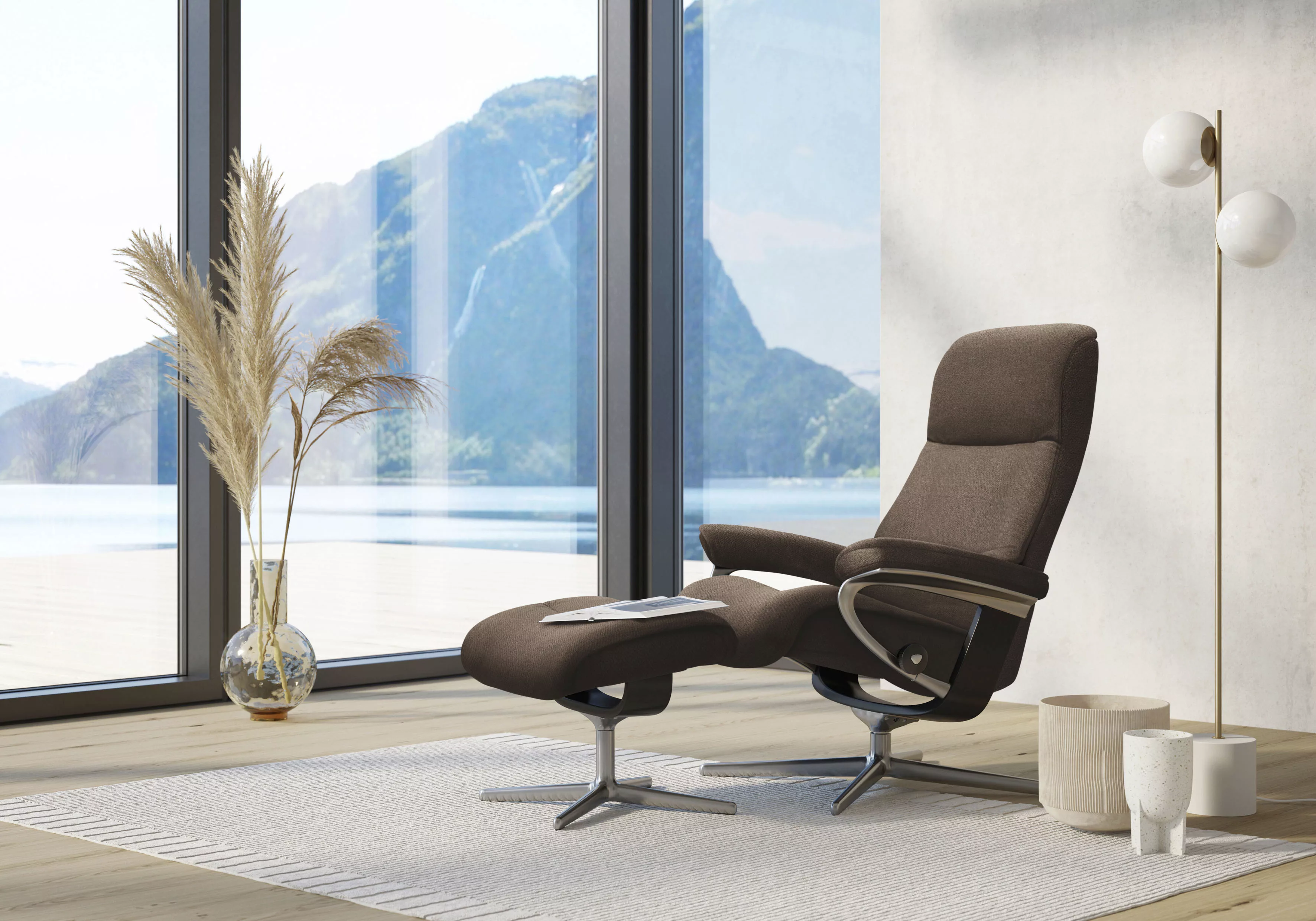 Stressless® Relaxsessel »View«, (Set, Relaxsessel mit Hocker), mit Hocker, günstig online kaufen