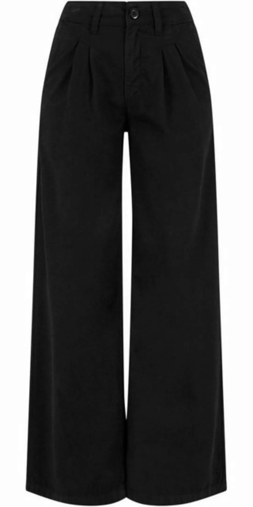 URBAN CLASSICS Stoffhose Ladies Organic Pleated Cotton Pants günstig online kaufen