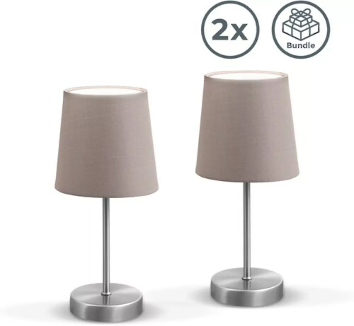 B.K.Licht Tischleuchten-Set, 2 Stück, für Leuchtmittel E14 günstig online kaufen