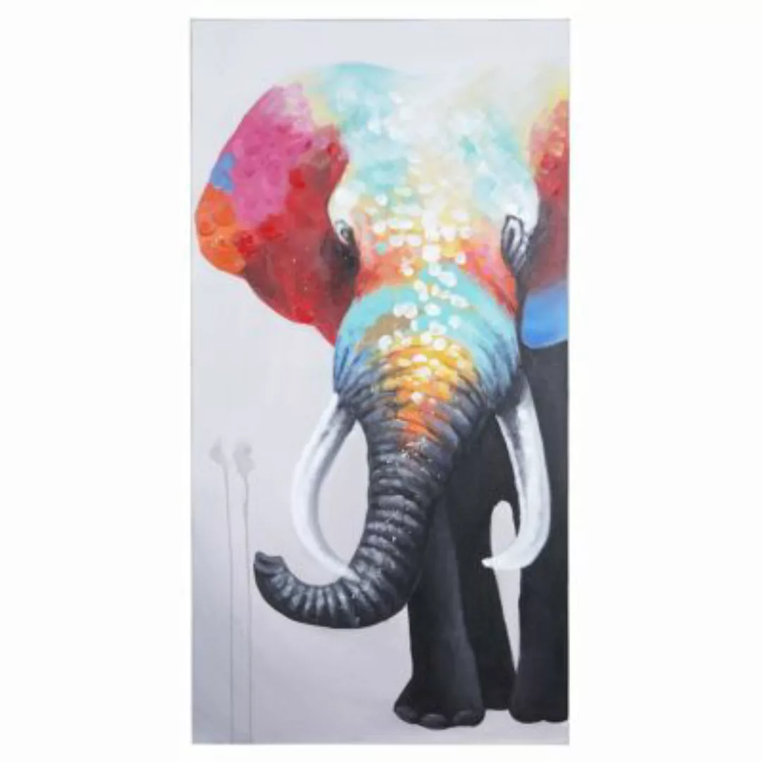 HWC Mendler Ölgemälde Elefant II XL handgemalt, 140x70cm mehrfarbig günstig online kaufen