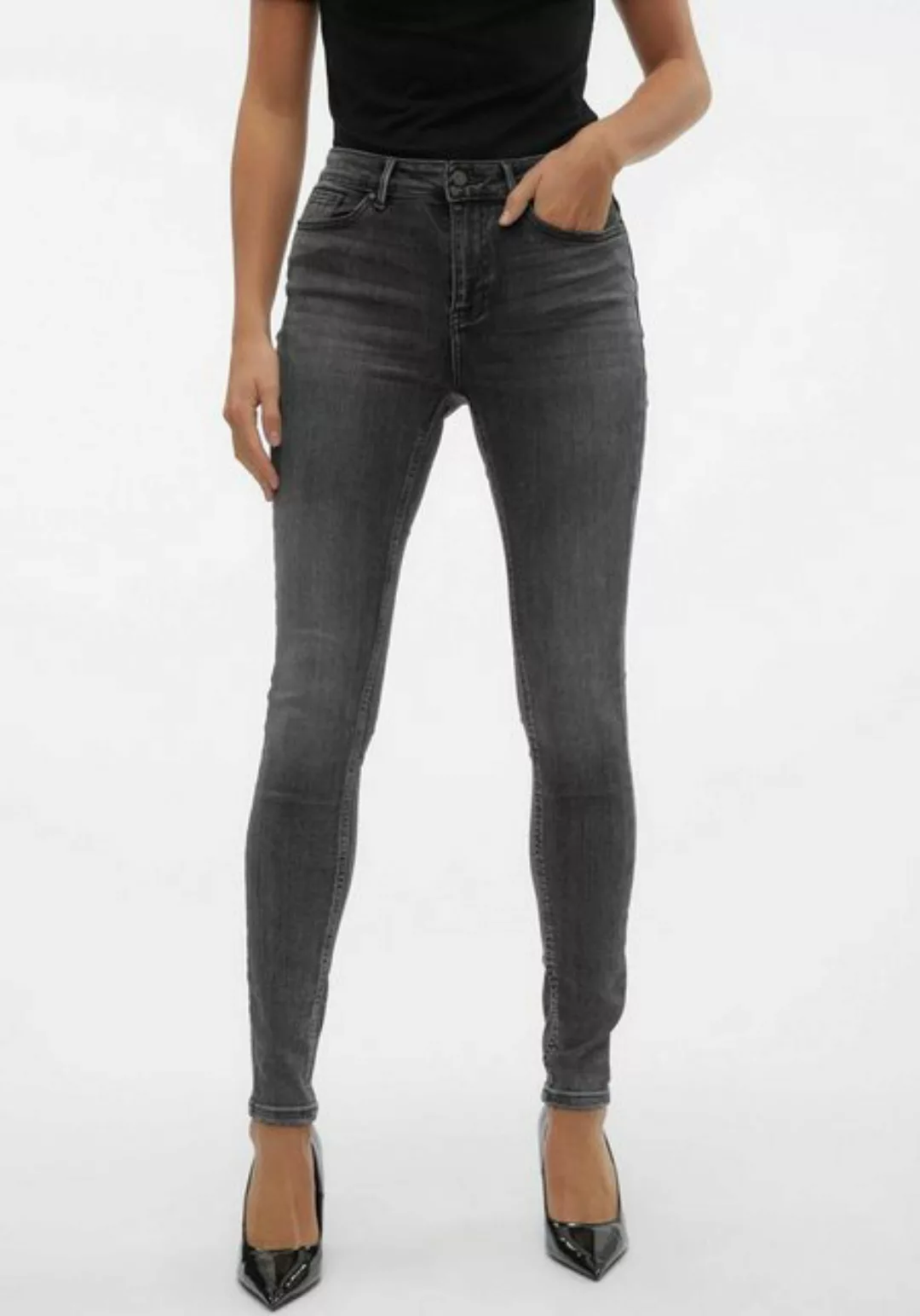 Vero Moda Skinny-fit-Jeans VMFLASH MR SKINNY JEANS LI213 NOOS günstig online kaufen