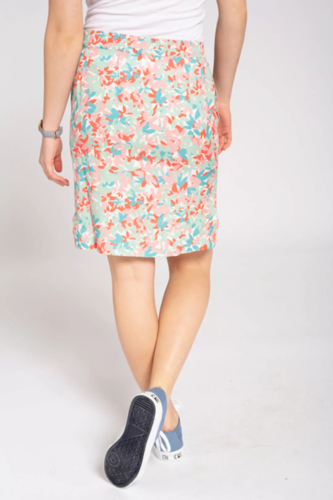 Damen Rock | Eco Vero Skirt #Camoflower White Colored günstig online kaufen