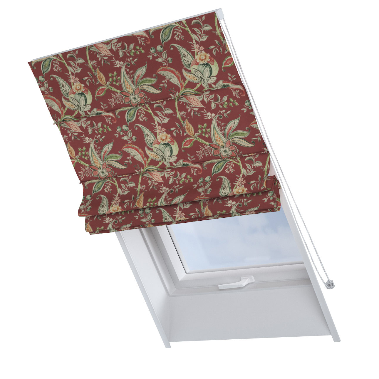 Dekoria Dachfenster-Raffrollo Rimini, rot , 50 x 60 cm günstig online kaufen