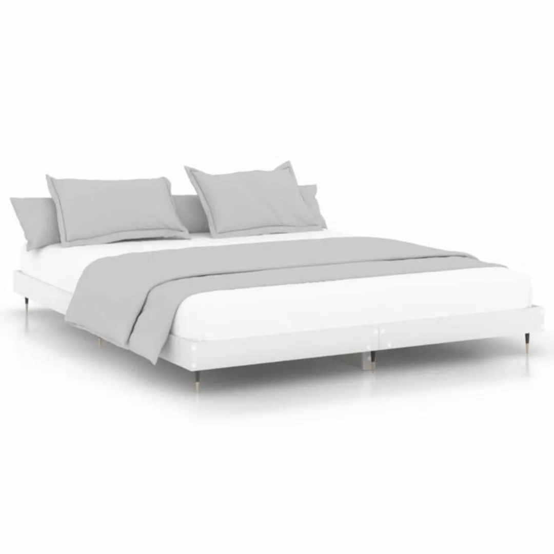 furnicato Bett Bettgestell Weiß 180x200 cm Holzwerkstoff günstig online kaufen