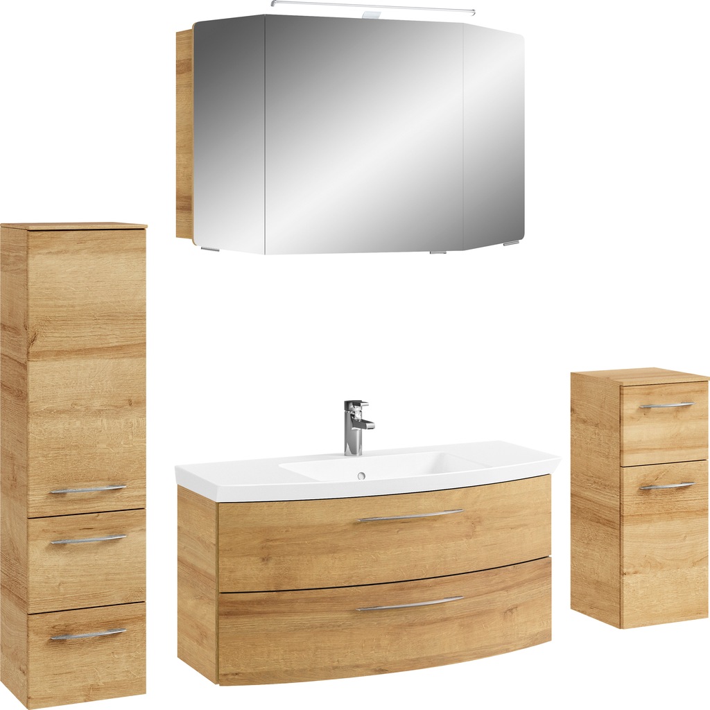 Saphir Badezimmer-Set "Cassca Sprint 4-teilig Mineralmarmor-Waschtisch mit günstig online kaufen