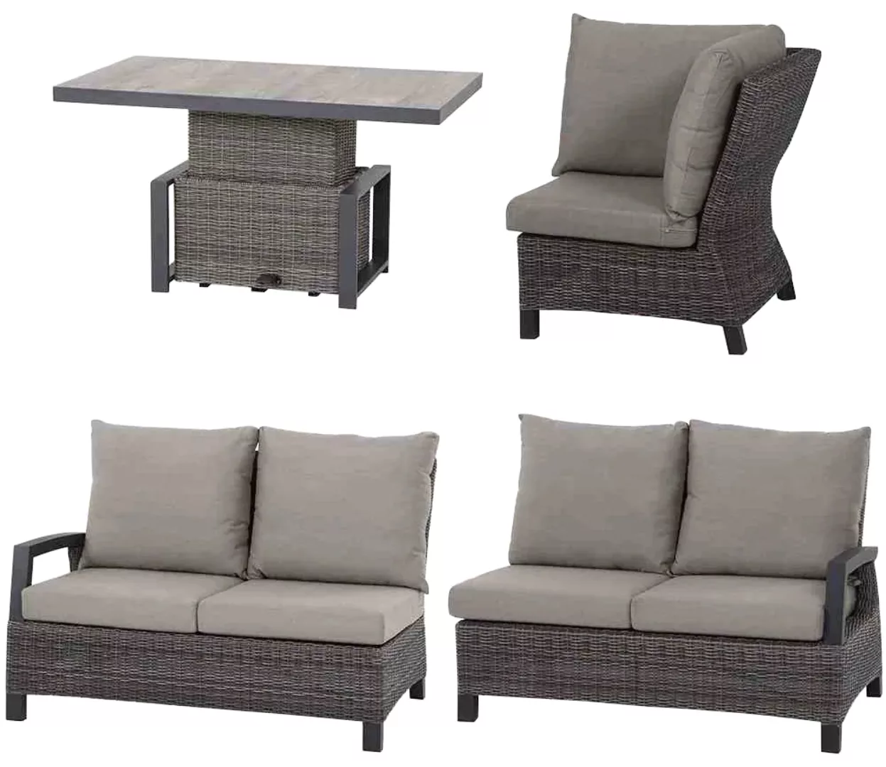 Siena Garden Gartenlounge-Set "Corido", (4 tlg.) günstig online kaufen