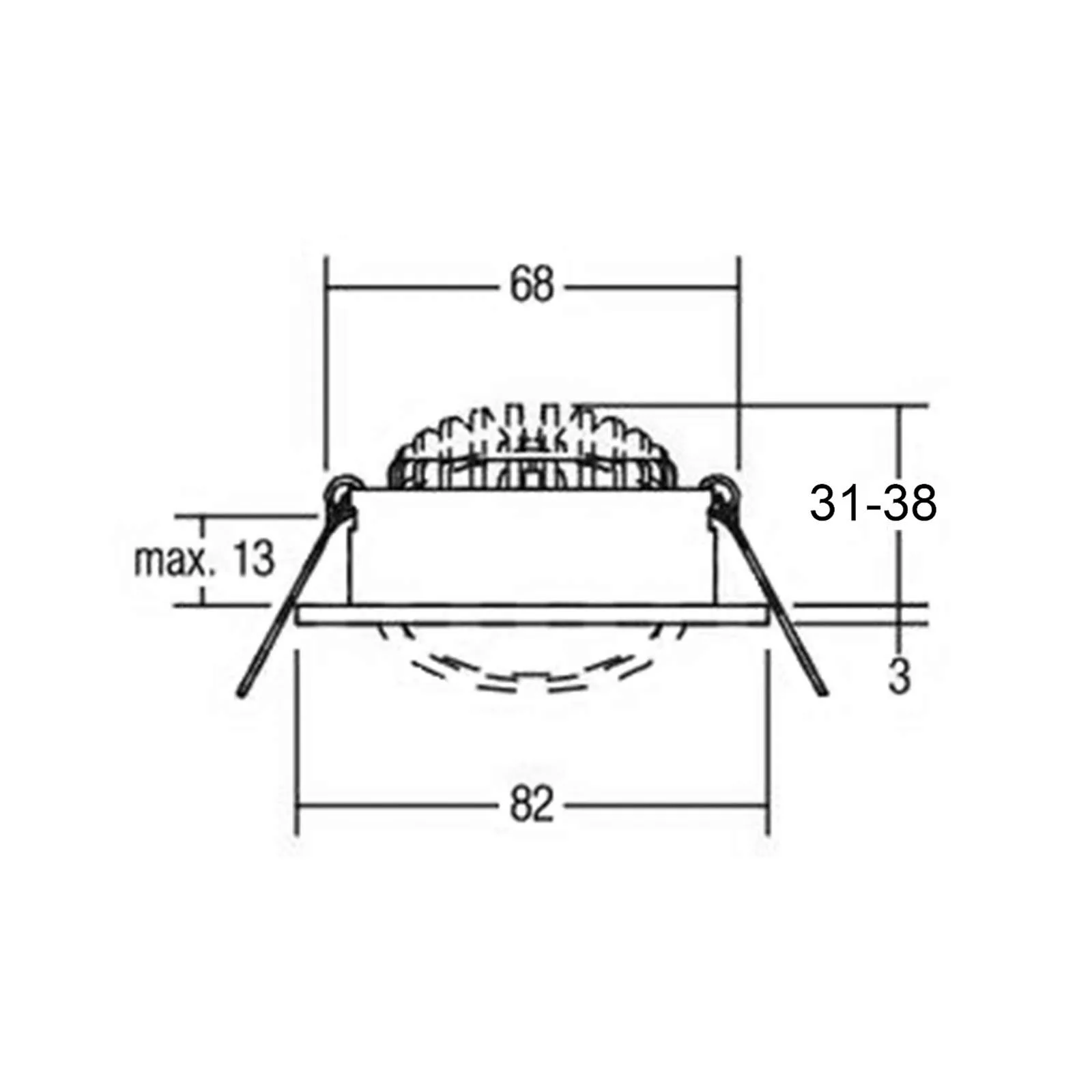 LED-Deckeneinbaustrahler Dione 3.000 K silbergrau günstig online kaufen