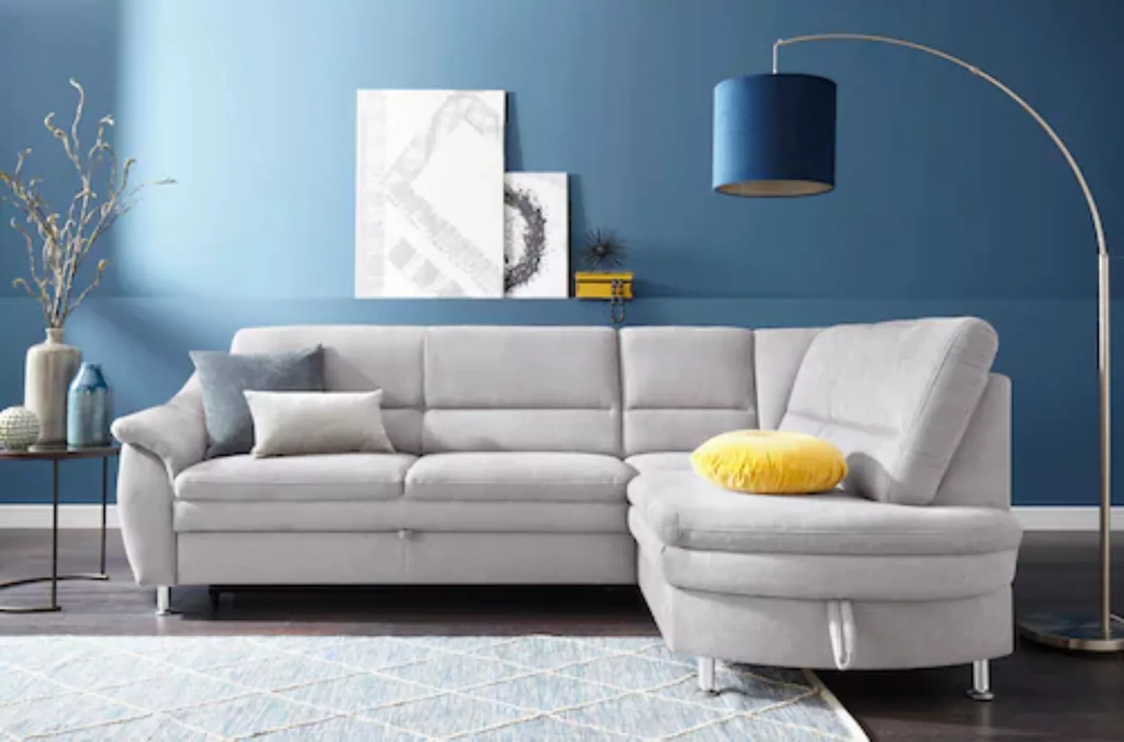 sit&more Ecksofa »Cardoso L-Form«, mit Federkern, wahlweise mit Bettfunktio günstig online kaufen