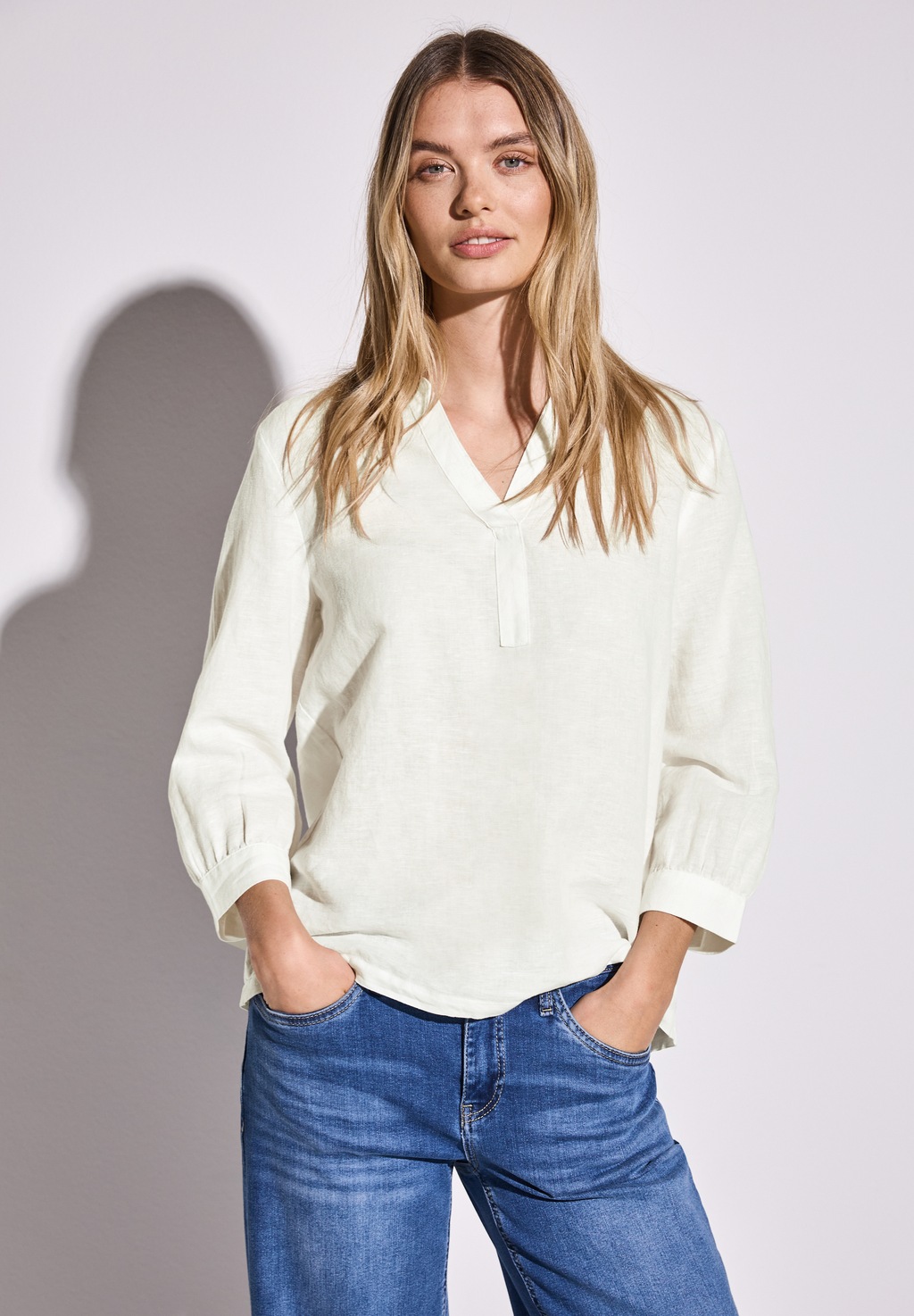 STREET ONE Klassische Bluse, mit 3/4-Ärmel günstig online kaufen
