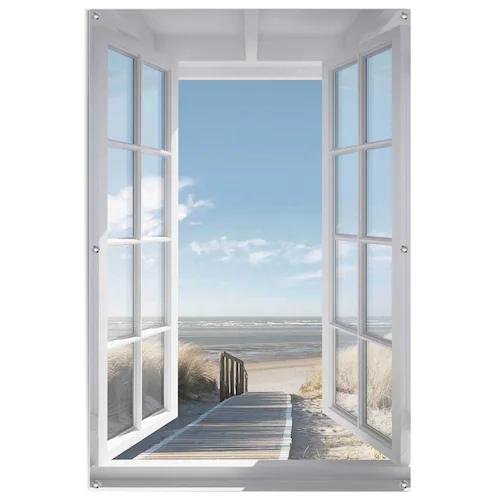 Reinders Poster "Fenster zur Nordsee", Outdoor für Garten oder Balkon günstig online kaufen