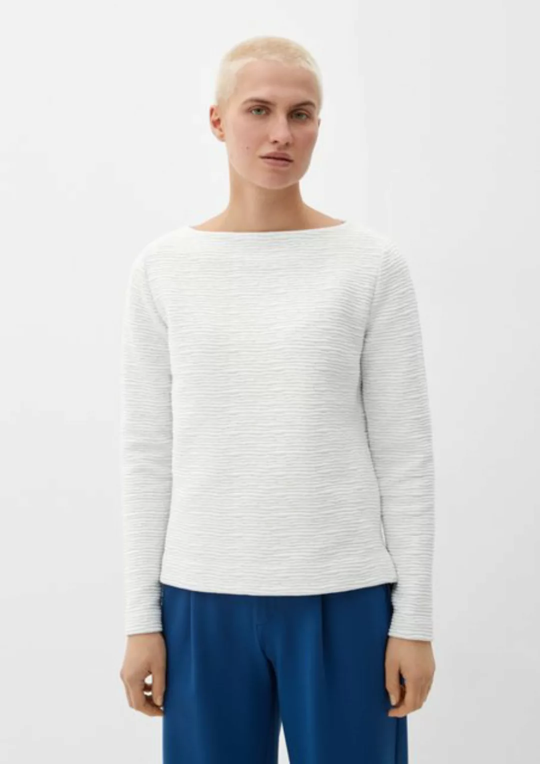 s.Oliver Sweatshirt Sweatshirt mit Musterstruktur günstig online kaufen
