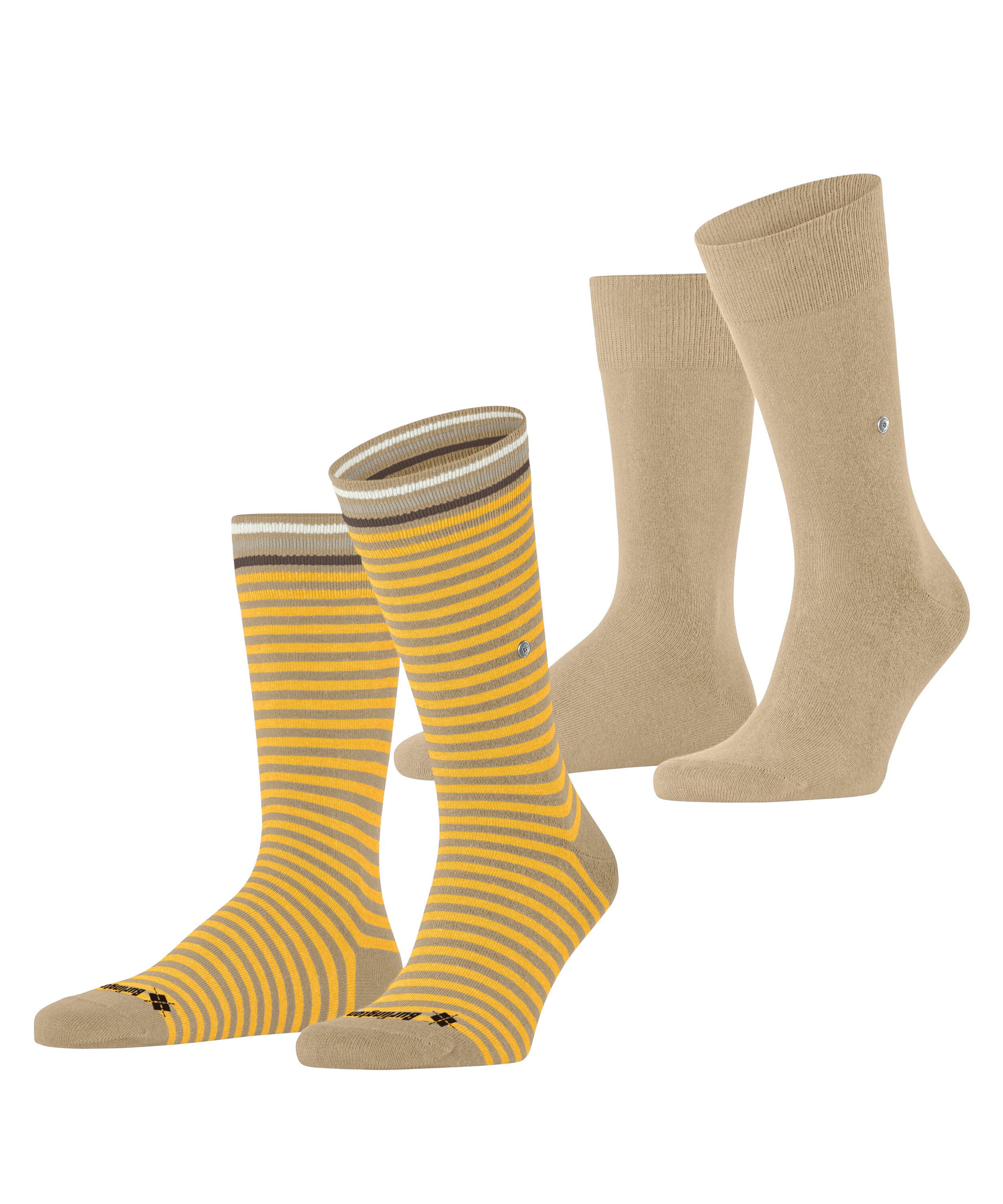 Burlington 2-er Set Socken Blau und Blau gestreift günstig online kaufen
