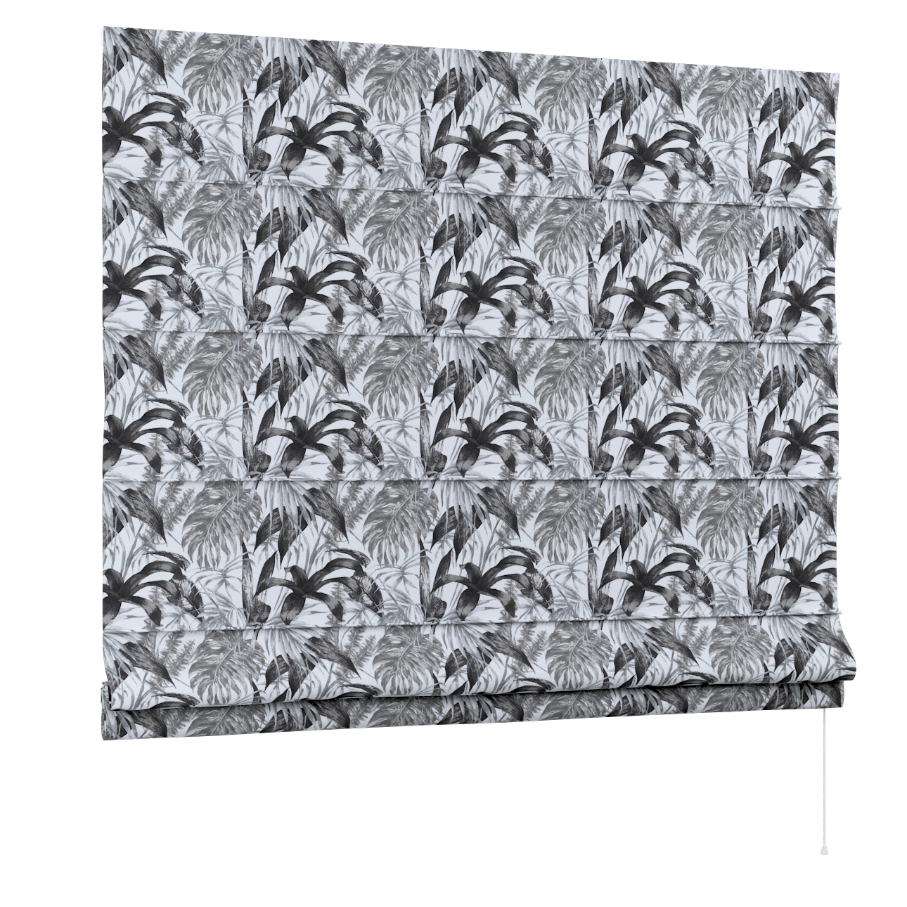 Dekoria Raffrollo Capri, schwarz-grau-weiß, 100 x 170 cm günstig online kaufen