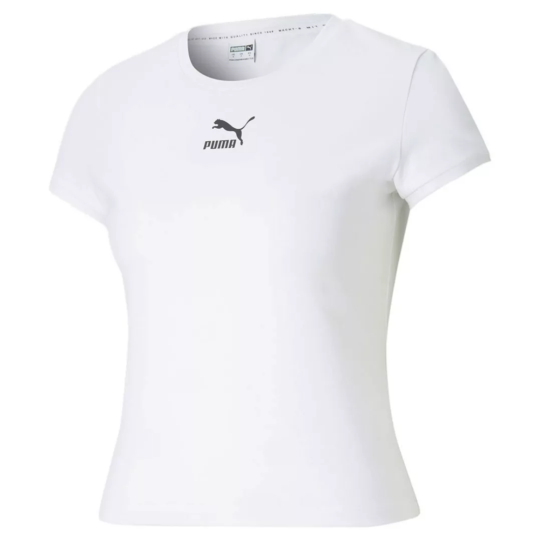 Puma Select Classics Fitted Kurzärmeliges T-shirt XS Puma White günstig online kaufen