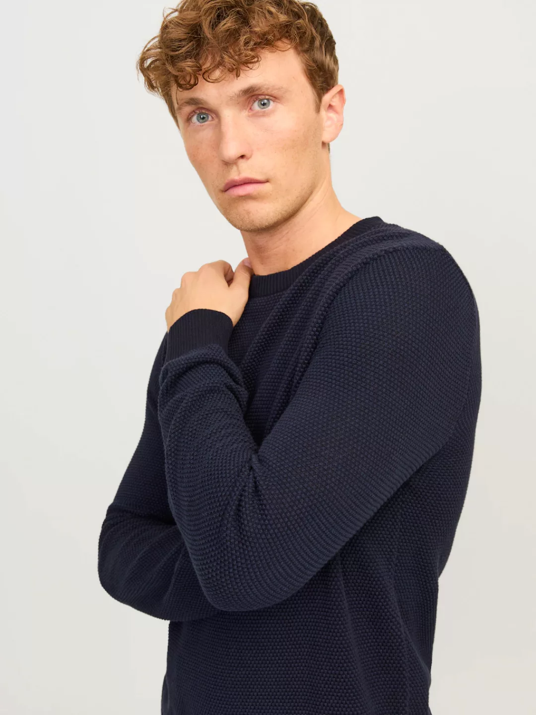 Jack & Jones Rundhalspullover JJEGLOBE KNIT CREW NECK NOOS günstig online kaufen