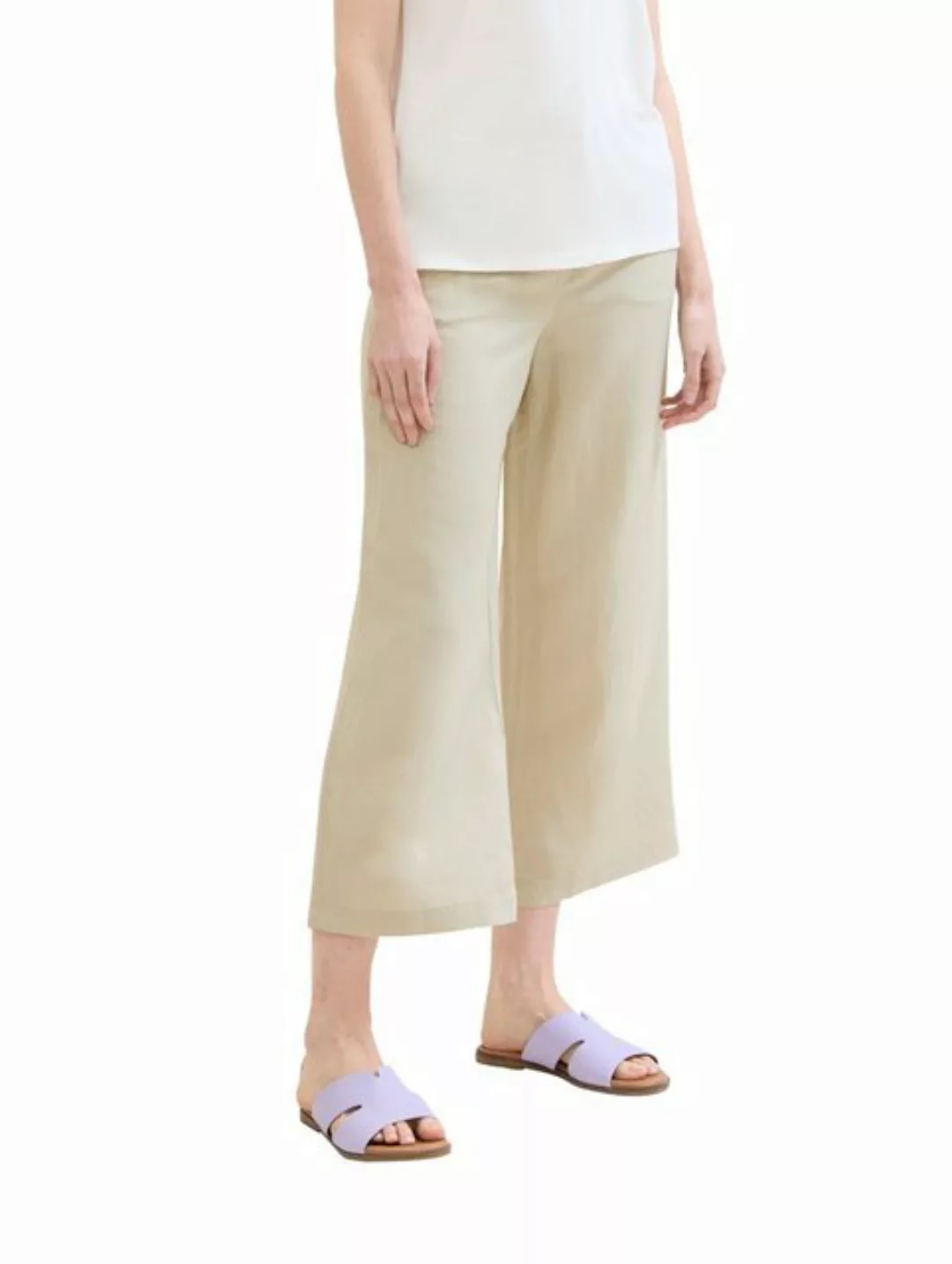 TOM TAILOR 7/8-Hose Culotte Hose mit Leinen günstig online kaufen